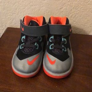 Nike 8c. Lebron. Black, gray, teal & orange